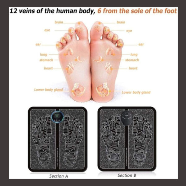 Electrical Muscle Stimulation(EMS) Portable Foot Massager foot points