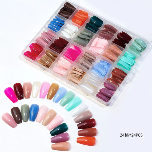 288 colorful nails box
